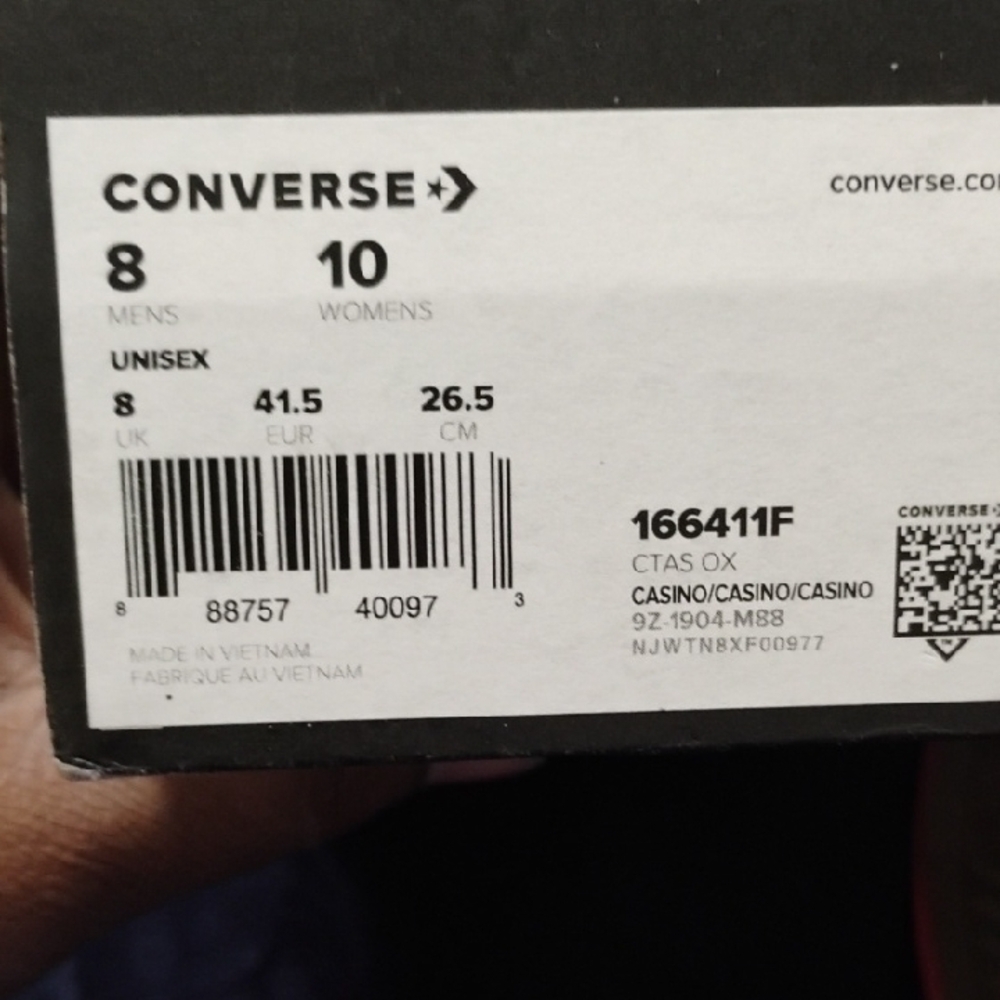 Converse Fiery Red Canvas Shoes - Picture 8 of 8